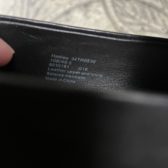 Taryn Rose Hadlee blossom black leather heeled loafers - Picture 8 of 8